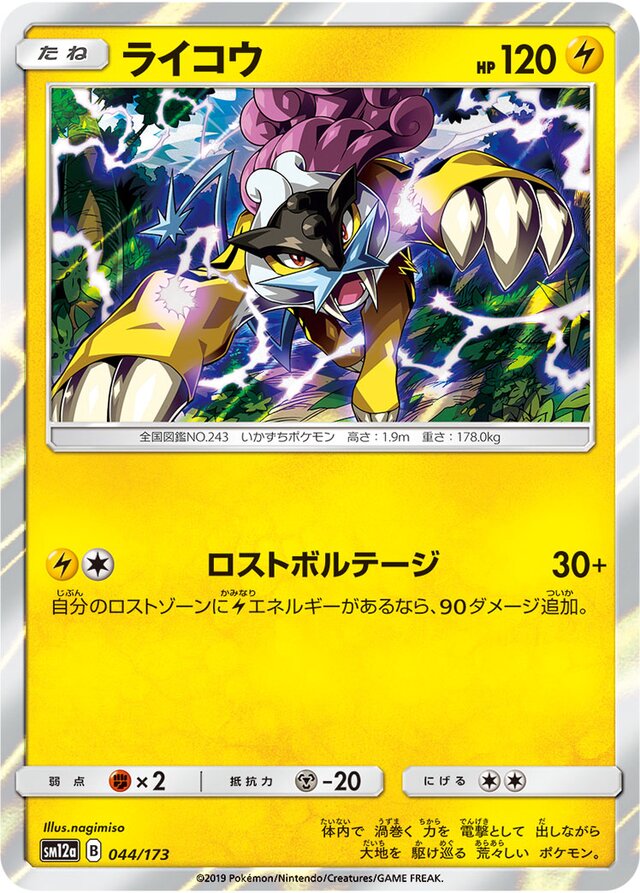 Raikou Pokemon card