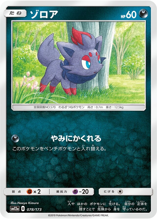 Zorua Pokemon card