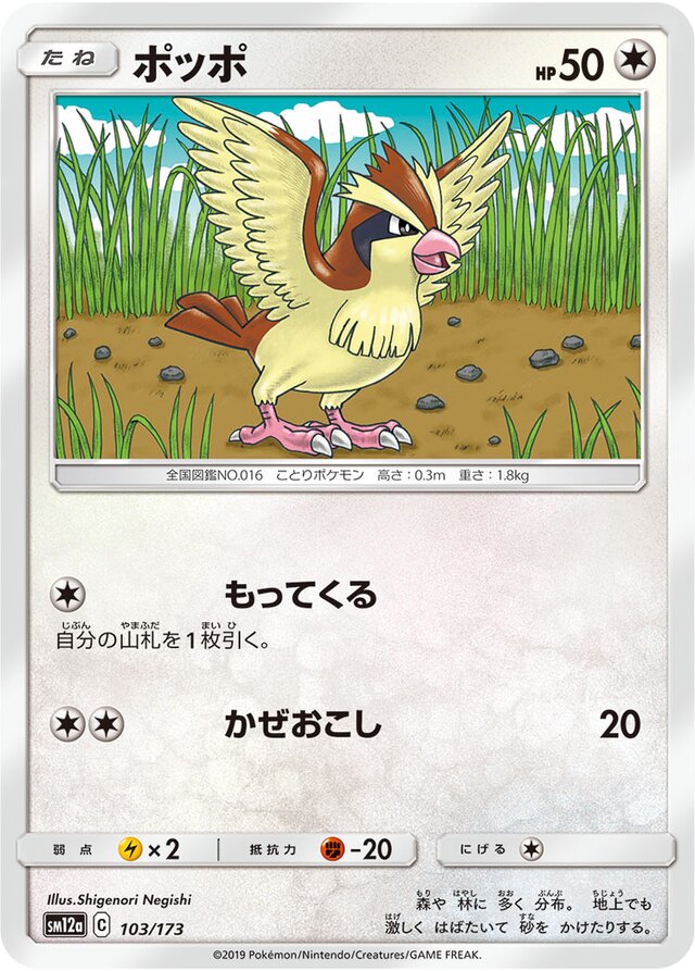 Pidgey Pokemon card