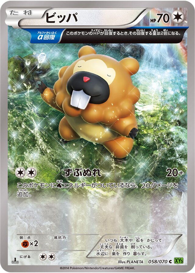 Bidoof Pokemon card