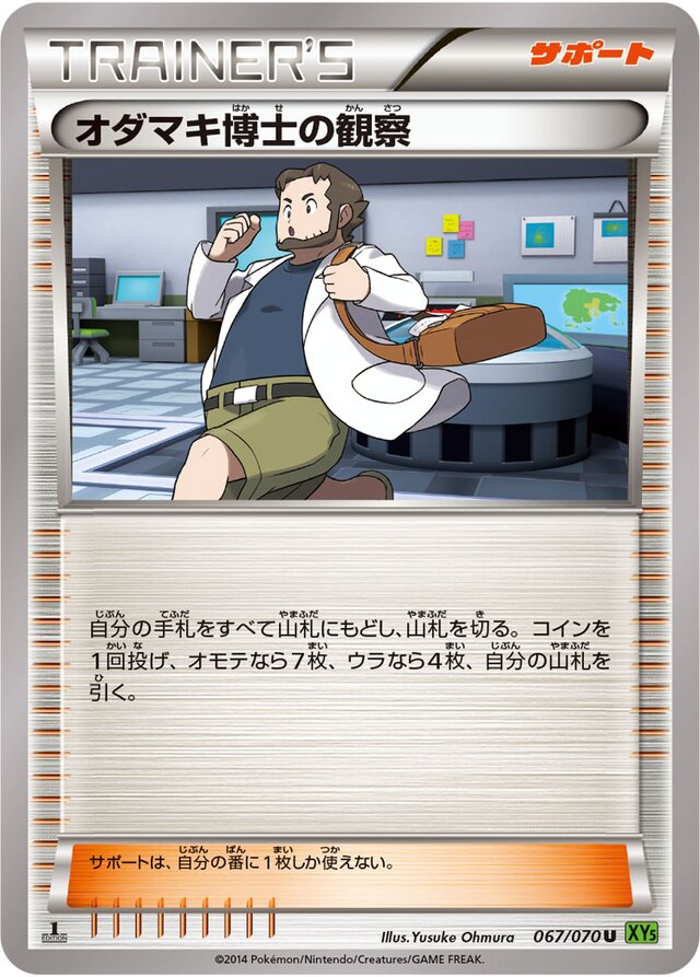 Professor Birch's Observations Pokemon card