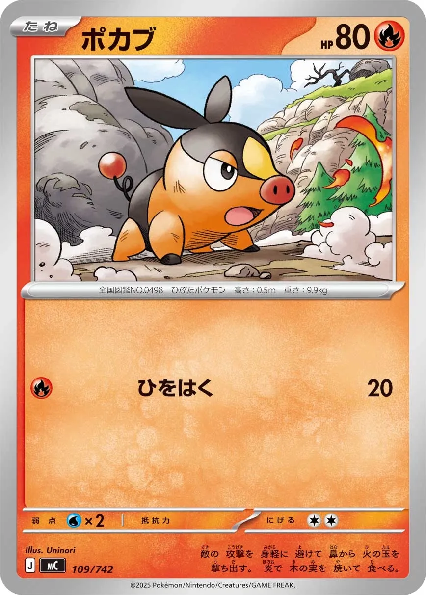 Tepig Pokemon card