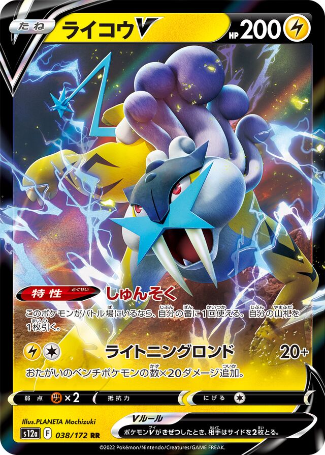 Raikou V Pokemon card