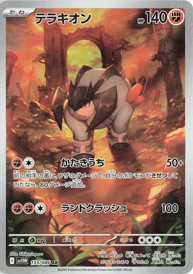 Terrakion Pokemon card