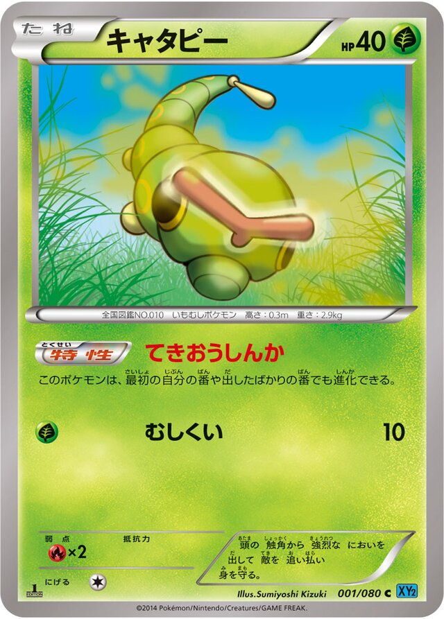 Caterpie Pokemon card