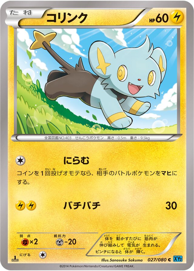 Shinx Pokemon card