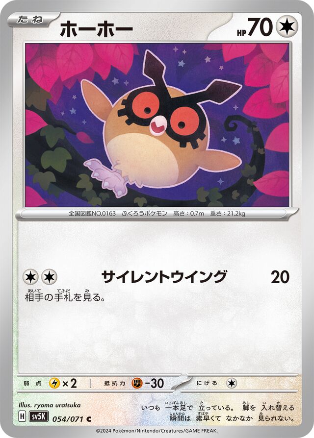 Hoothoot Pokemon card