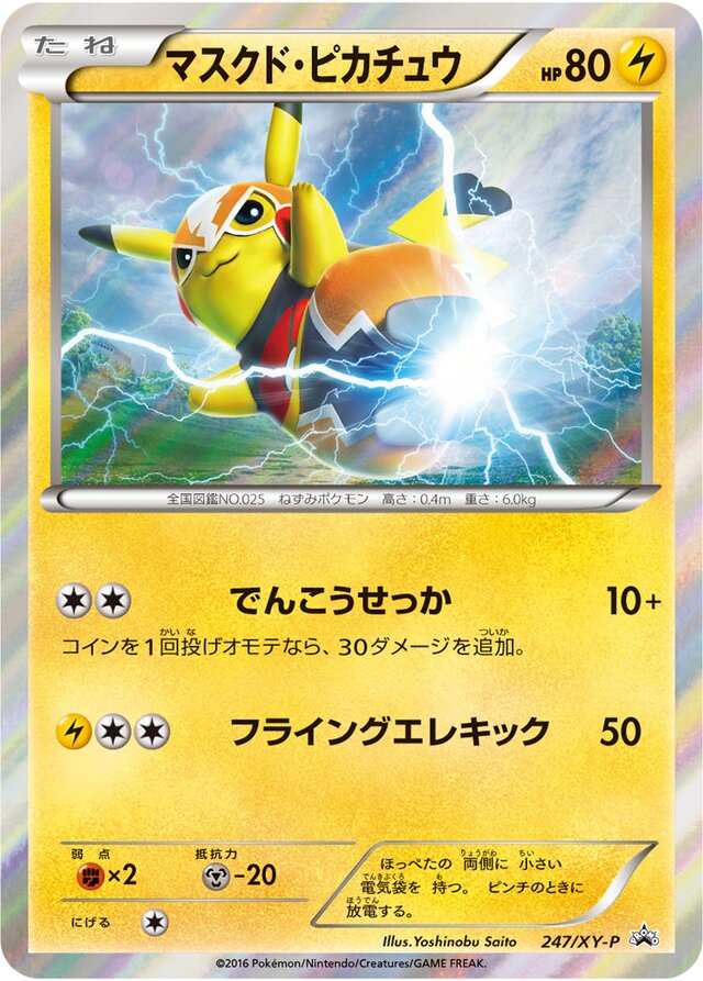 Pikachu Libre Pokemon card